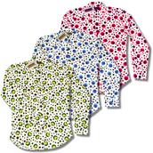 View Item Chenaski Retro Circles 60's 70's Trip Out Shirt Blue Red Green